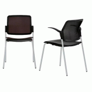 Fauteuil visiteur empilable So Aquila - P03, Sans option, Sans