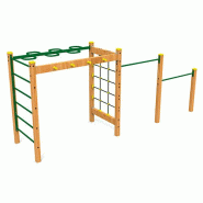 Structure Commando en bois lamellé-collé traité - 5,16 x 1,56 x 2,21 m