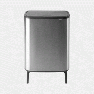 Poubelle Brabantia Bo Touch Bin Hi - 2 x 30 litres - Matt Steel Fingerprint Proof - Idéale pour trier les déchets