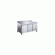 Desserte réfrigérée positive 2 portes adossée - AAS2PD - Inox AISI304 - Groupe logé tropicalisé + 43°C - Commandes électroniques - Isolation 60mm - Volume net 228 litres