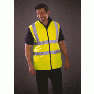 Bodywarmer réversible haute visibilité -  Réf: YHV008F