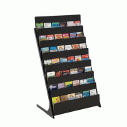 Meuble de rangement noir Black-Line multi-cases accueil - 42 cases 1/3 A4 - Réf : 341701