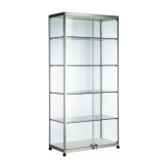 Vitrine en verre double porte avec verrou - 1800 x 800mm