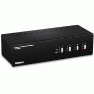 TRENDnet TK-440DP Switch KVM à 4 ports avec port écran pour deux moniteurs