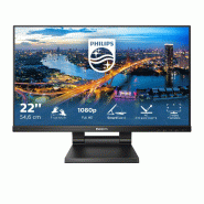 Philips B Line 222B1TC/00 écran plat de PC 54,6 cm (21.5&quot;) 1920 x 1080 pixels Full HD LED Écran tactile Noir