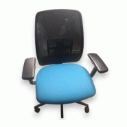 Fauteuil de bureau Flash C II - assise tissu - dossier résille 3D réglable - d'occasion - ergonomique et économique