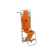Matériel de secourisme - france neir - brancard chaise toile nylon enduite de vinyle orange 201x90cm à plat