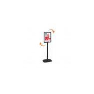 Porte-affiche vertical Cadro-Clic® A4 simple-face pied 133 cm noir Réf : 214025NR