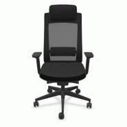 Fauteuil de bureau ergonomique ANDREA - synchrone automatique, blocable 3 positions - neuf