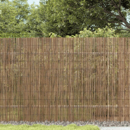 Vidaxl clôture de jardin 600x100 cm roseau 365751