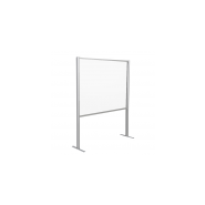 Cloison Écran de protection Plexiglass/Alu H 110 x L 100 cm - Réf.490745