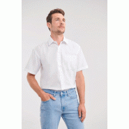 Chemise homme popeline polycoton manches courtes -  Réf: RU935M