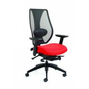 Tcentric hybride - chaise de bureau - synetik ergodesign - dimensions 19 po l x 25 po h