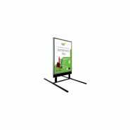 Panneau en bois sur ressorts avec porte affiche alu format A1 - Dimensions 110 x 63 cm - Référence : PFN33A1G