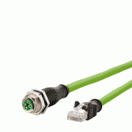 METZ CONNECT Câble Ethernet industriel M12-RJ45, codage X, 5 m