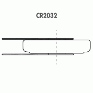 Pile bouton lithium blister CR2450 3V 600mAh