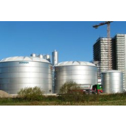 Silo de stockage d'eaux industrielles - Börger Inox - 1964 m³ et 410 m³ - Acier inoxydable 1.4301 et 1.4571