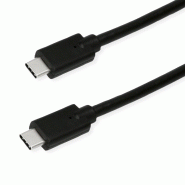 ROLINE GREEN Câble USB 3.2 Gen 2x2, avec Emark, C-C, M/M, 20Gbit/s, 100W, noir, 0,5 m