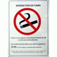 Plaque interdiction de fumer  réf. 103503