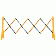 Vidaxl barrière de circulation pliable jaune et noir 250x38x96 cm 150988