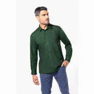 Chemise popeline polycoton entretien facile homme -  Réf: K545