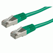 Cordon ROLINE Cat.5e (Classe D) S/FTP AWG26, vert, 3 m