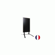 Panneau trottoir - Piétement métal noir avec cadre bois dimensions 120 x 65 cm - Référence : LSTF48IV