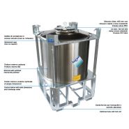 Standard pfc - réservoir de stockage industriel - incon - fond conique 30°