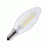 Led fil cob flamme e14 4w 2700°k claire boite