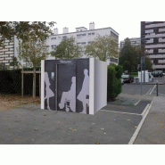 Toilette - réf. 2060 - Cabine PMR avec local technique