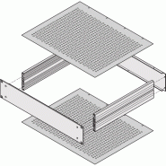 Plaque de recouvrement MultipacPRO SCHROFF, perforée, profondeur 220 mm