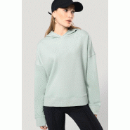 Sweat-shirt capuche Bio femme - Kariban Réf: K494 - 91% coton biologique, coupe loose