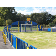 City Sport Tout Métal Simple Zone de Jeu - Ref : 75312BIS3 - Dimensions personnalisables et buts mixtes