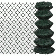 Vidaxl clôture à mailles losangées acier 0,8x15 m vert 140343