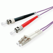 ROLINE Câble FO 50/125µm, LC/ST, OM4, violet, 2 m