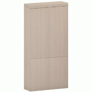 Armoire de rangement 4 portes fermeture à poussoir hauteur 235 cm (4 largeurs au choix) So Madrid