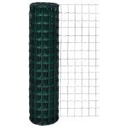 Vidaxl clôture euro acier 25 x 1,5 m vert 140581