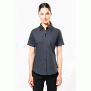 Chemise coton / élasthanne manches courtes femme -  Réf: K532