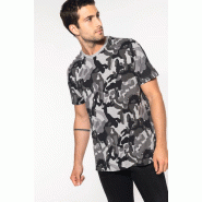 T-shirt camo manches courtes homme -  Réf: K3030