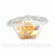 Boîte - bol salade bol salade rond couvercle charnière 500g  ref. Produit : bsc500g75