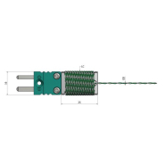 Thermocouple filaire à poignée aluminium avec câble téflon torsadé PFA - TC02