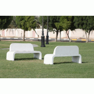 Banc en béton Grap - Formes organiques de la nature pour espaces publics