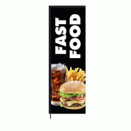 Voile publicitaire en tissu - Fast Food / Snack