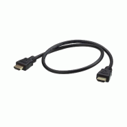 ATEN 2L-7DA6H Câble HDMI High Speed avec Ethernet, noir, 0,6 m