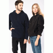 Sweat-shirt à capuche oversize en micropolaire recyclée unisexe -  Réf: K949