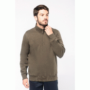 Sweat-shirt col zippé homme -  Réf: K487