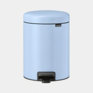 Poubelle à pédale newIcon Brabantia 5 litres - Dreamy Blue - XS - Anti-odeurs - Base antidérapante