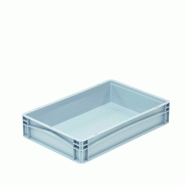 Bac plastique gris, volume 23,9 L - Dimensions externes : 600*400*120 mm - BLG6412PBEK