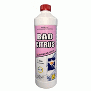 BAO CITRUS Bouchon anti-odeur - Neutralise les odeurs nauséabondes - Parfum agréable aux agrumes - Utilisation en cuisine, garages, industries agroalimentaires - Liquide sirupeux bleu