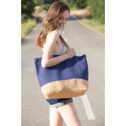 Sac de shopping fourre-tout esprit rustique -  Réf: KI0258